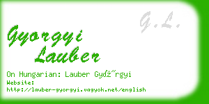 gyorgyi lauber business card